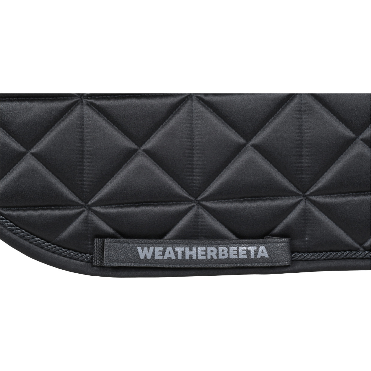 2026 WeatherBeeta Satin Luxe Air-Tec Euro Jump Shaped Saddle Pad 1030349 - Black